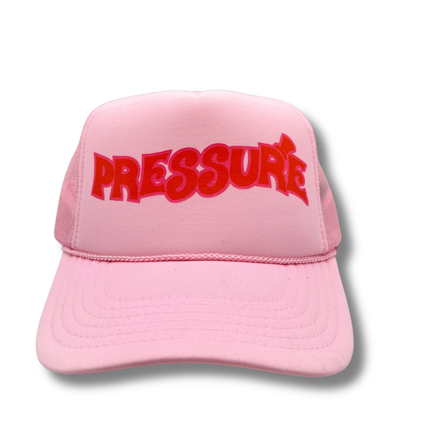 Pressure Trucker Hat-Pink/Red