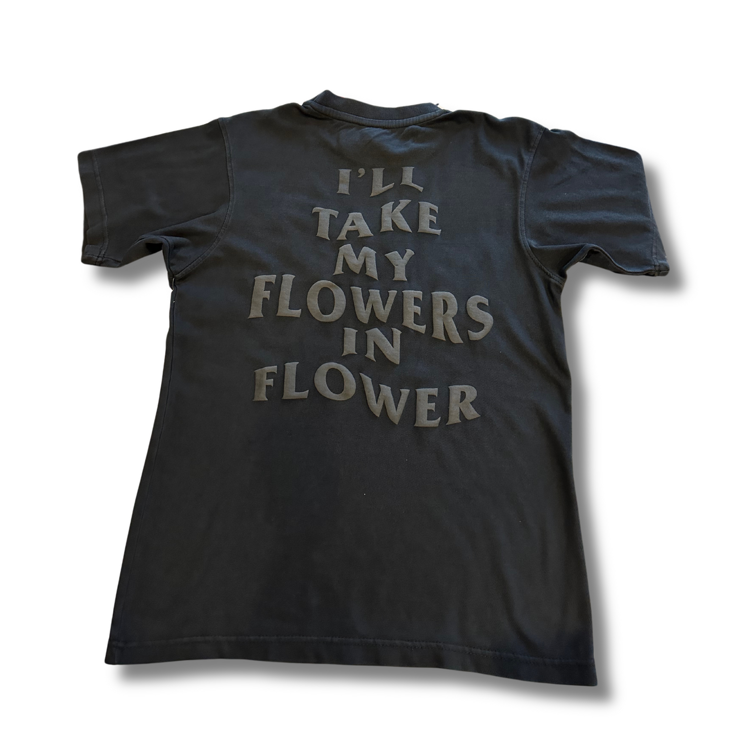 Blacked Out Flowers in Flowers Tee