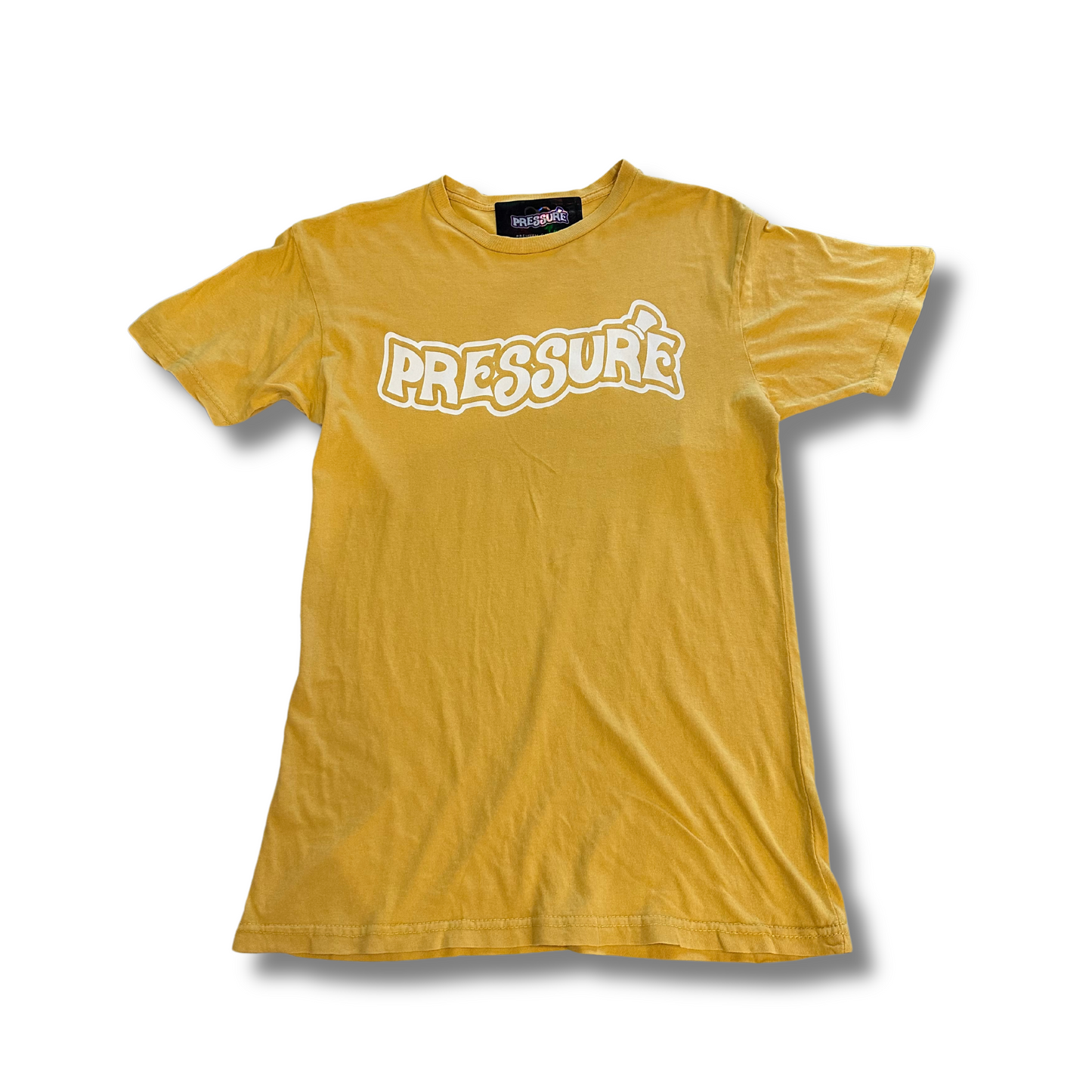 Pressure Classic Logo Tee-Mustard