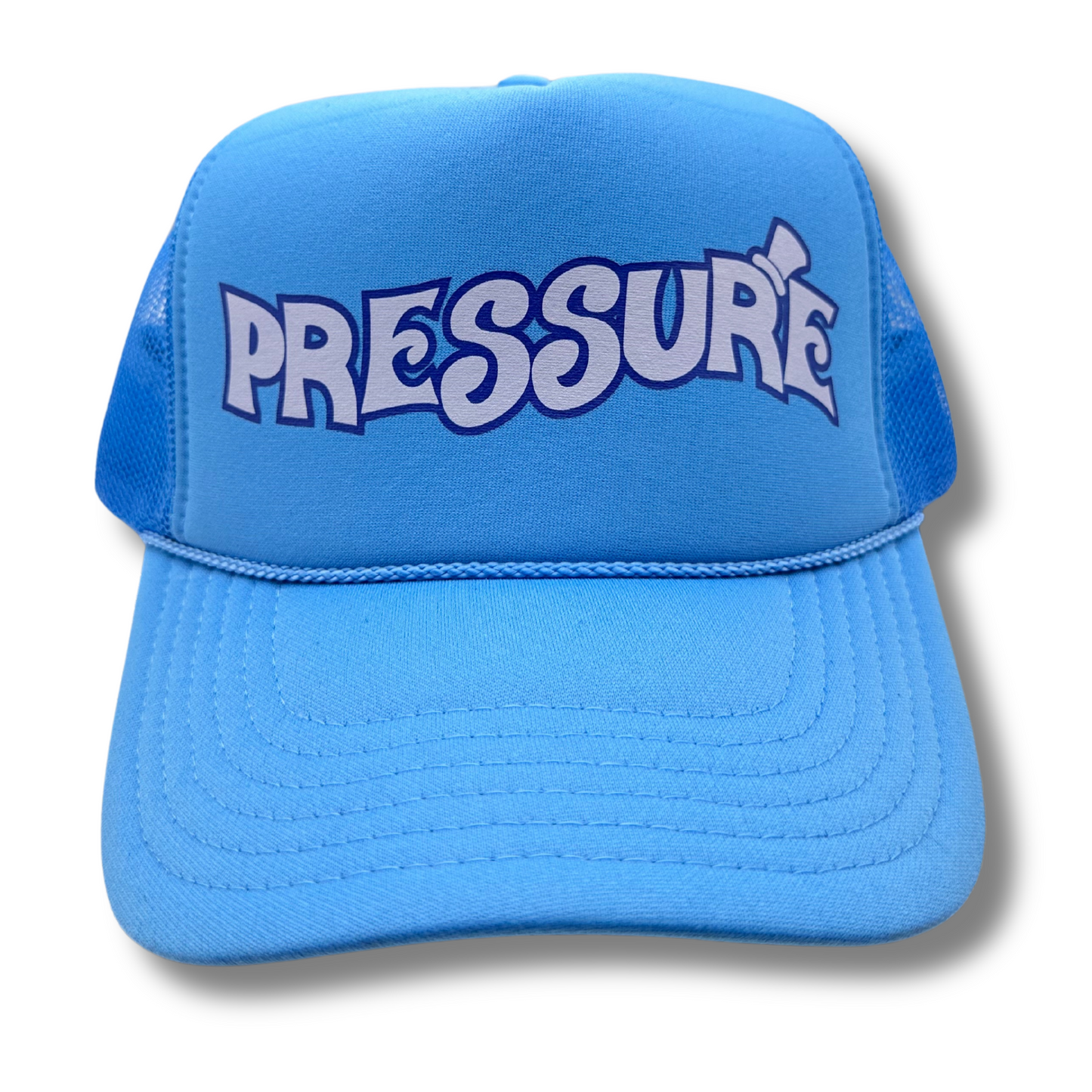 Pressure Trucker Hat-Sky Blue/White