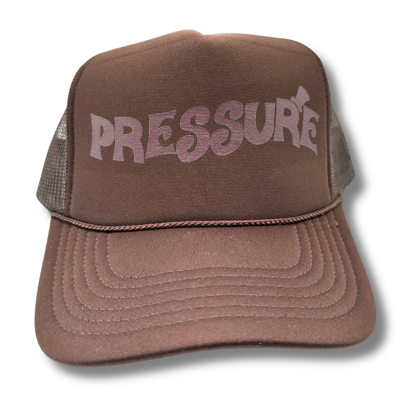 Pressure Trucker Hats-Brown on Brown