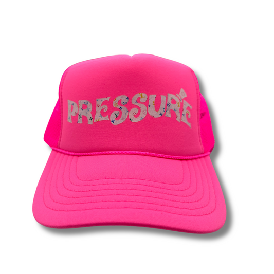 Pressure Trucker Hat-Pink LV